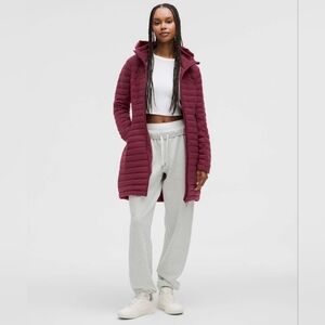 Lululemon Pack It Down Long Jacket Deep Luxe Like New